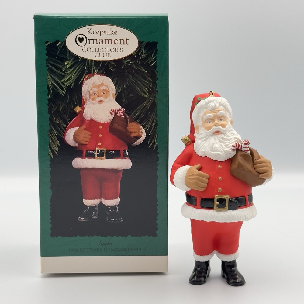 Hallmark 1996 Santa New Old Stock Keepsake Ornament Collectors Club NEW